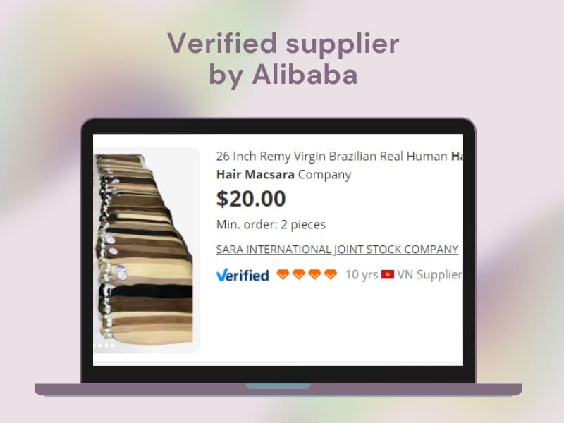 Find verified suppliers like Macsara Hair when buying on Alibaba