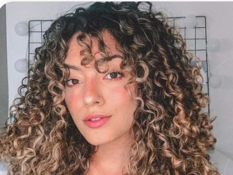 Layered curls at full length 