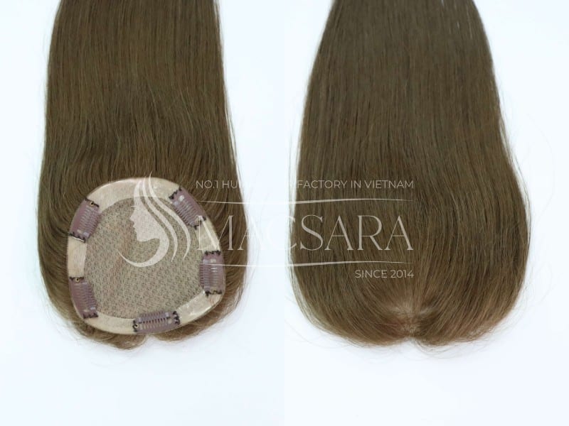 Silk base human hair topper 5x5 by Macsara Hair