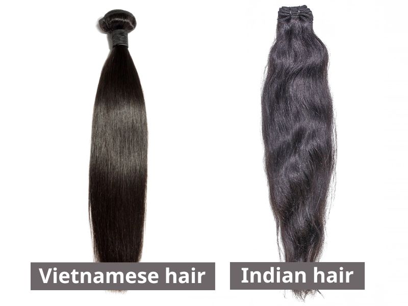 Vietnamese hair vs. Indian hair