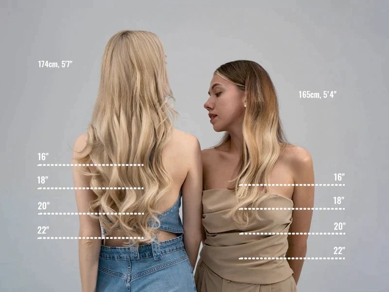 Your height also affects how the hair length looks on you 