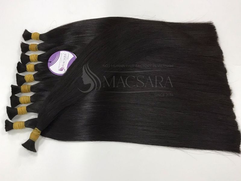 Human hair extensions can be bleached