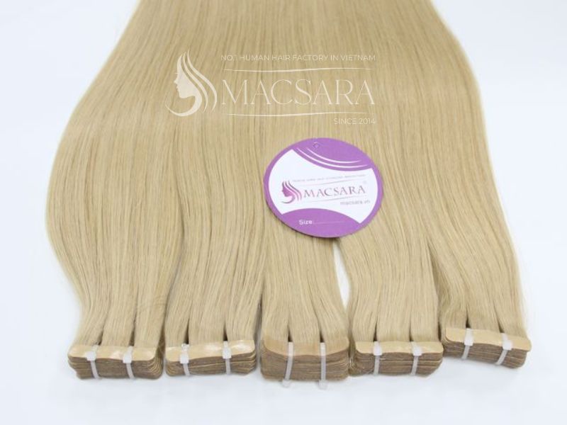 High-quality tape-in hair extensions from Macsara Hair