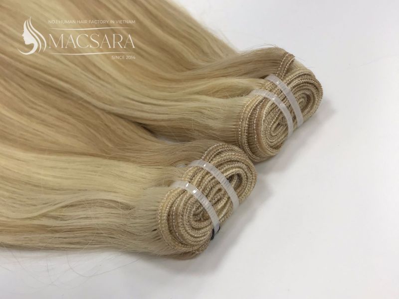 Weft hair extensions