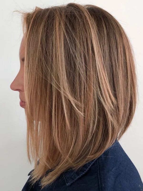 A layered bob exudes a playful vibe with a subtle allure