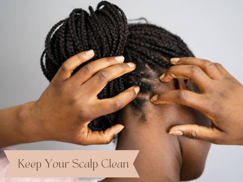 Regularly clean your scalp to prevent the build-up of oils, sweat, and product residue