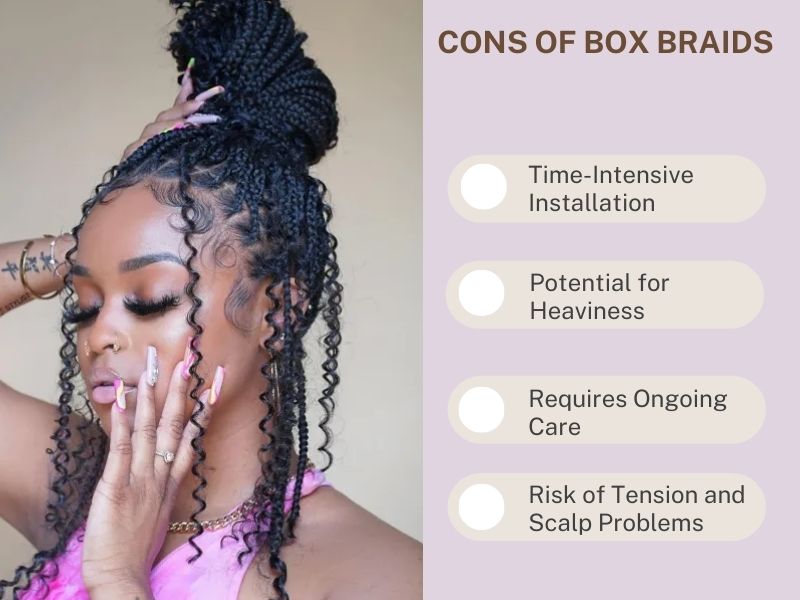 Whether these disadvantages keep you away from choosing box braids?