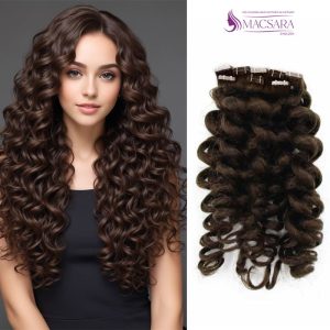 Brown Twist Curly Normal Tape