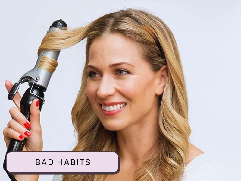 Certain habits can increase the damage caused by hair extensions