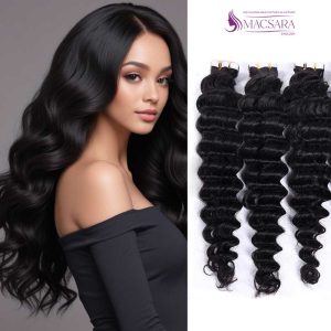 Natural Color Bouncy Wavy Normal Tape