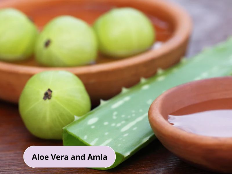 Use amla with aloe vera to make hair mask that boosts hair health