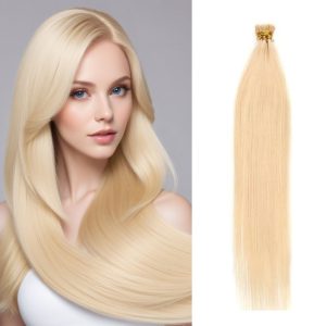 Light Blonde Straight Pre-bonded Hair Extensions