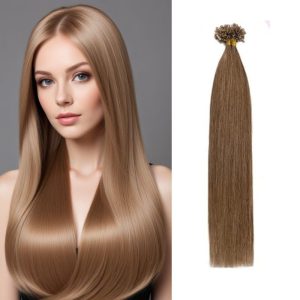 Light Brown Straight Pre-bonded Hair Extensions