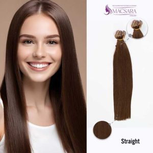 Straight Dark Brown Invisible Tape-in Hair Extensions