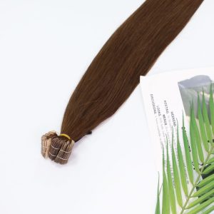 Straight Dark Brown Invisible Tape-in Hair Extensions