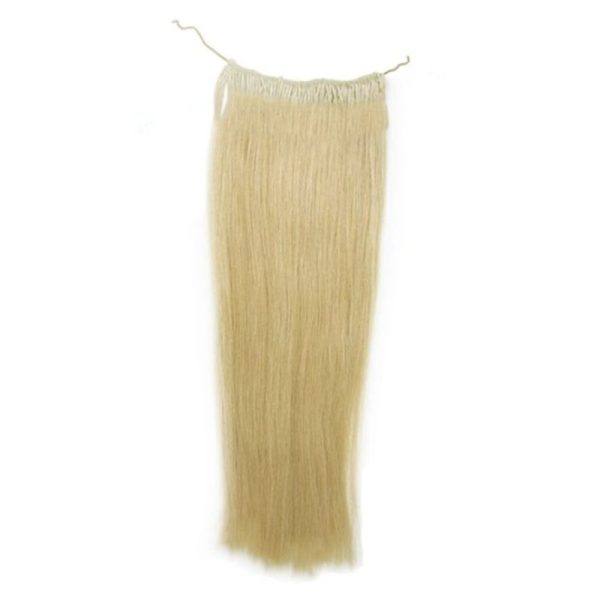 White Blonde Straight Micro Ring Hair Extensions