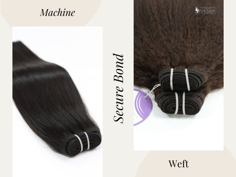 They are much more durable than hand-tied wefts