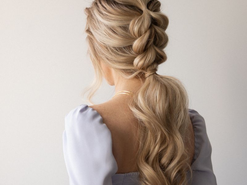 Braided ponytail