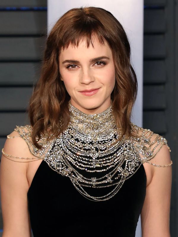 Emma Watson Modern Shag with Blunt Bangs