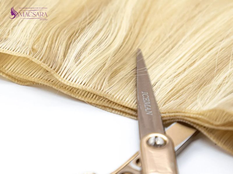 Genius weft hair extensions can be cut without unravelling