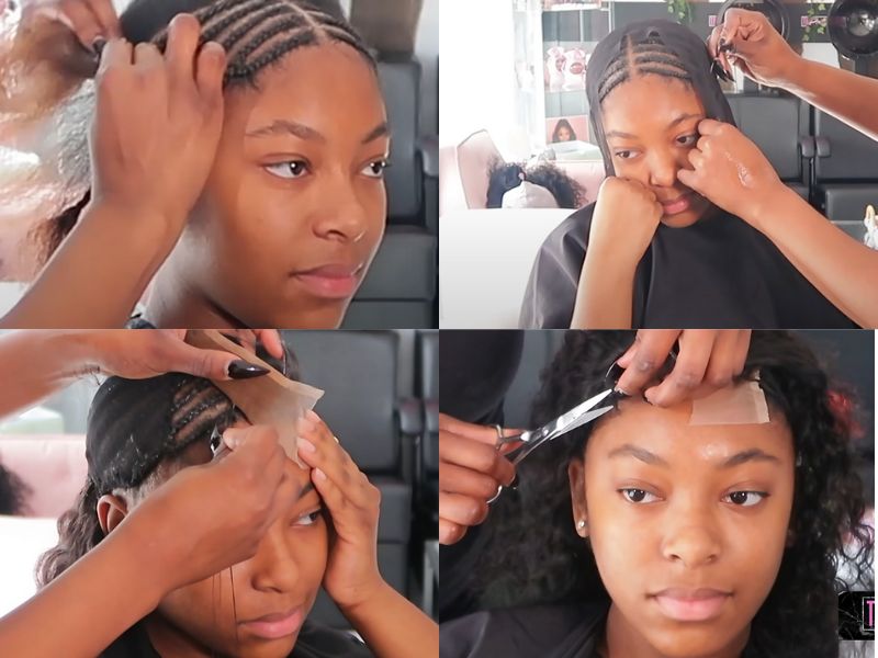 How to do a sew in with closure