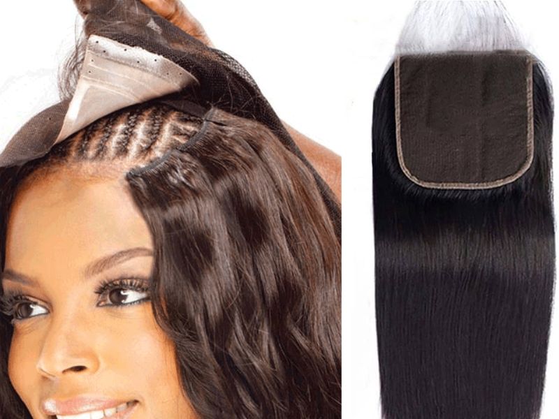 What is a closure sew in?