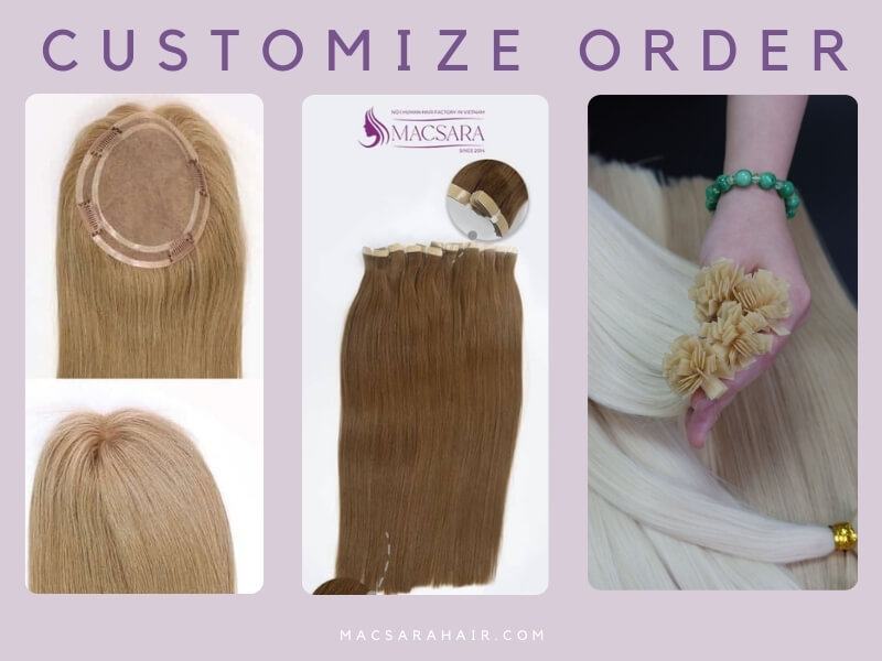 Mascara Hair offers customization options for their extensions.