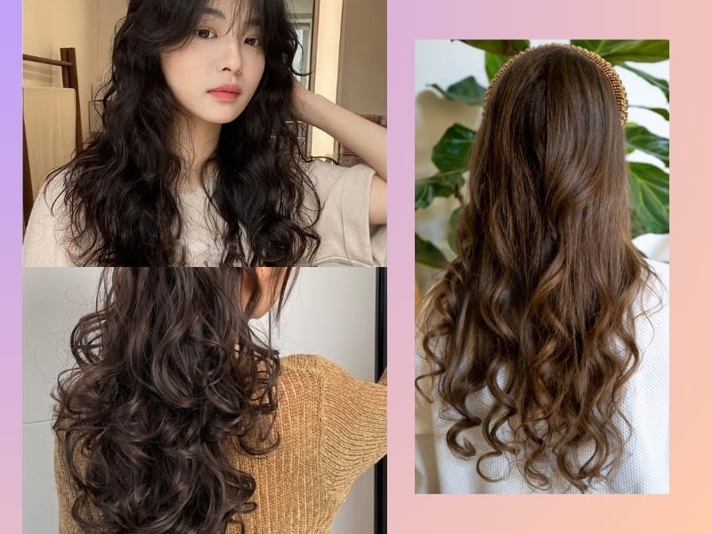 Natural bottom curly hairstyle