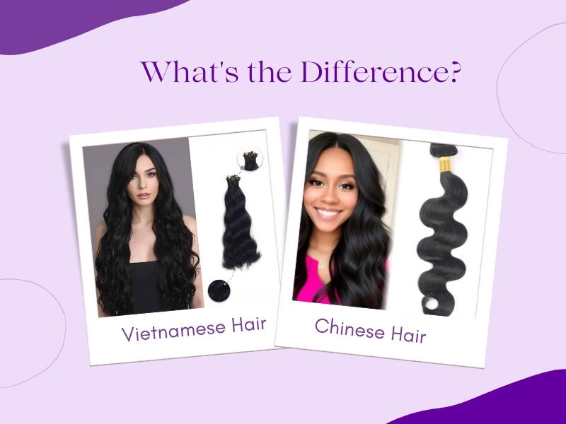 There are several differences between Vietnamese and Chinese hair