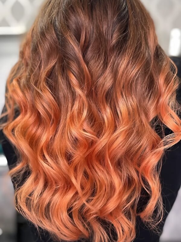 A copper ombre hairstyle can enhance the richness of your hair color