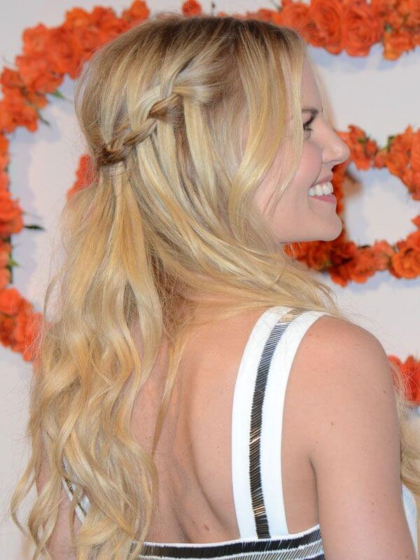 Achieve a cascading waterfall effect by incorporating layered hair extensions