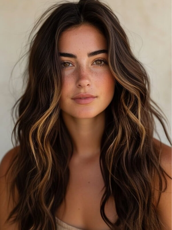 Bronde ombre hairstyle for long hair strikes the perfect balance between blonde and brunette