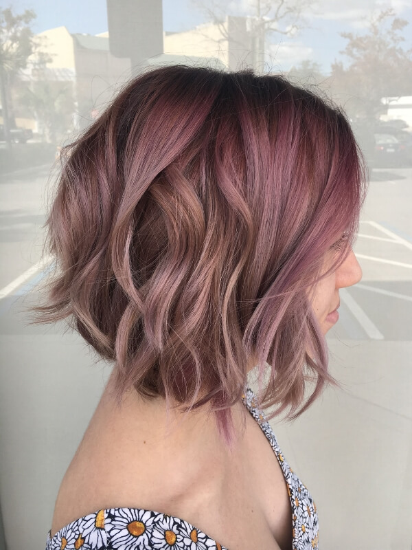 Rose brown is the brunette version of rose gold, offering a soft and playful color option