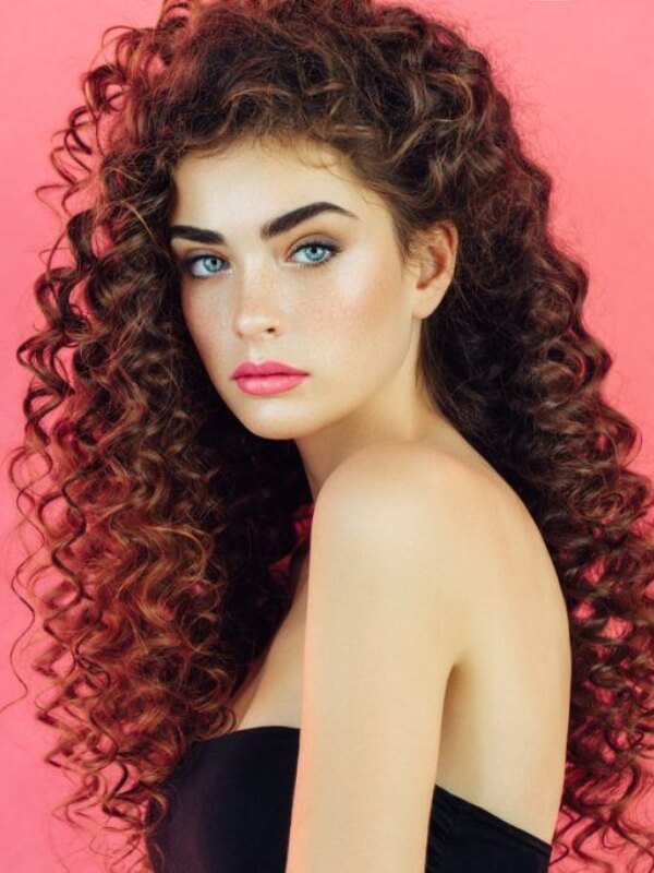 Spiral curls are an excellent way to enhance volume with tight curls