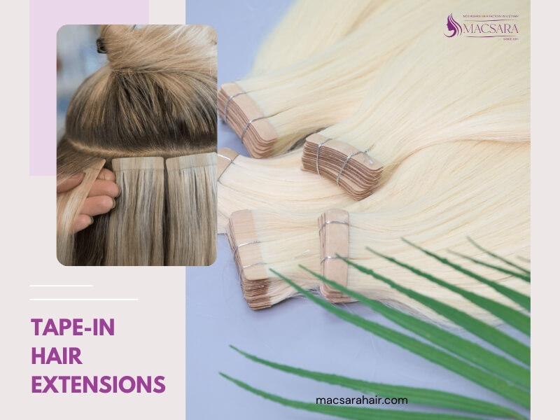 Tape-in hair extensions are a popular choice for clients seeking a semi-permanent solution