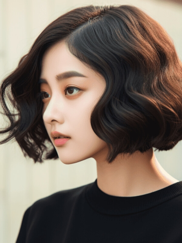 The C-curl bob is  perfect for almost all face shapes