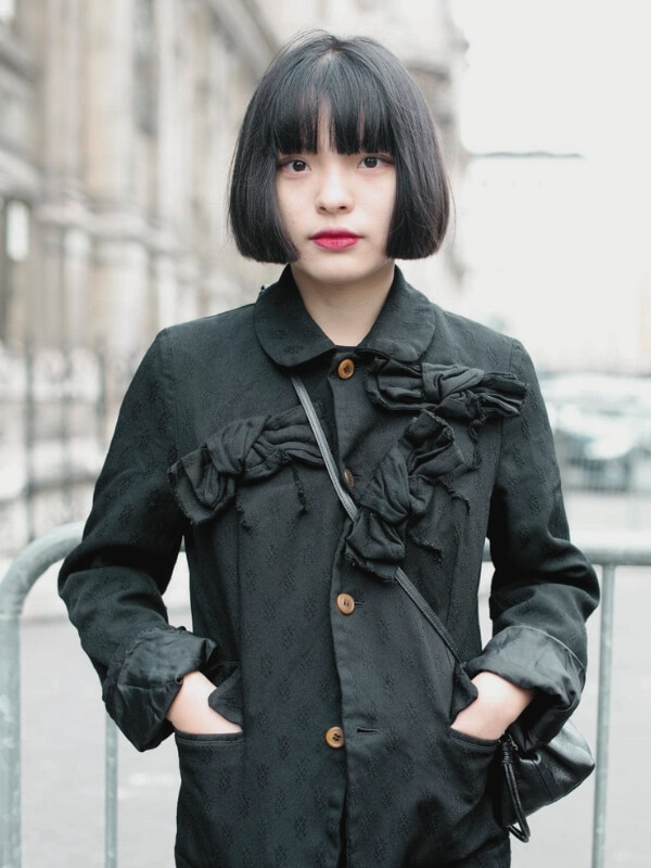 The fringe bob offers a chic and polished look