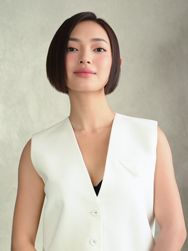 The short bob is a popular short hair for Asian women