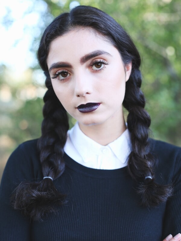 This simple Halloween hairstyle is perfect for anyone seeking a spooky but effortless option