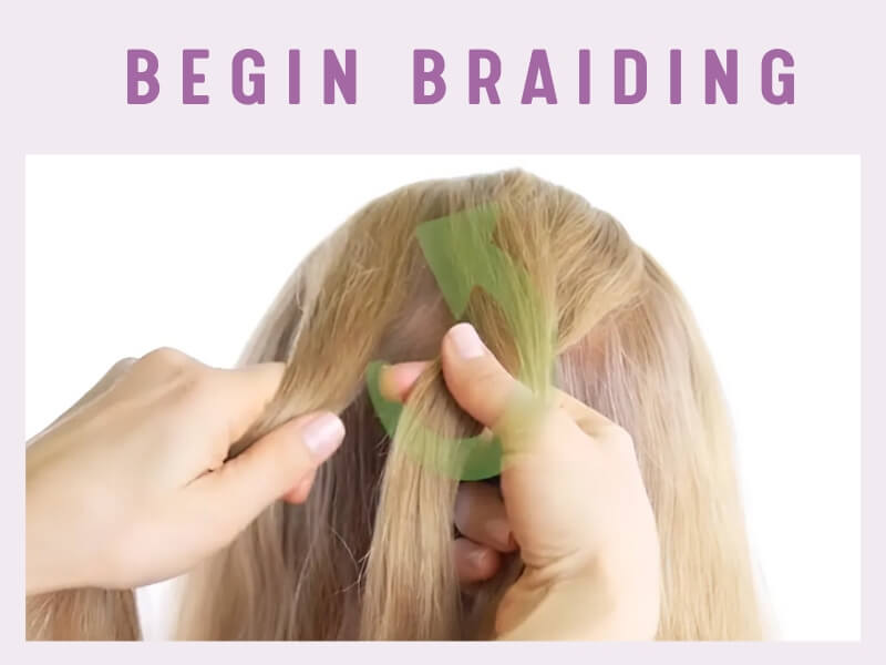 This underhand technique is what gives the Dutch braid its unique appearance