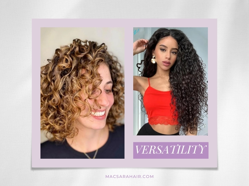 Curly I tips can easily complement personal preferences