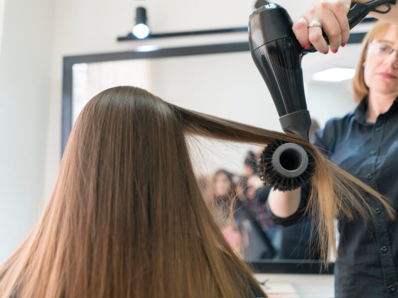 It’s imperative to blow dry your extensions completely