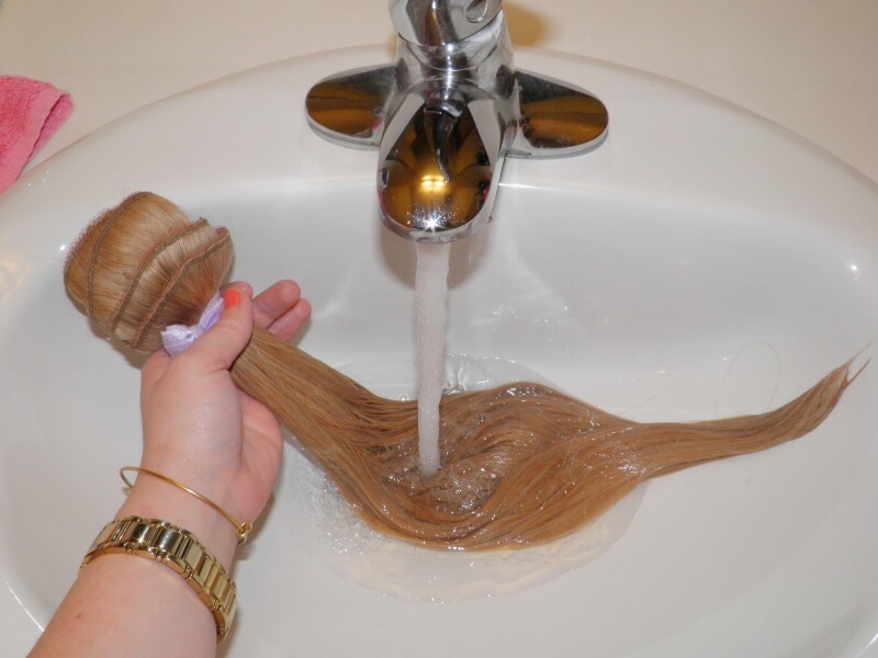 Regularly washing extensions helps preserve the hair’s integrity