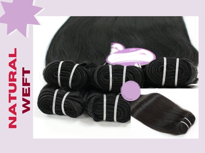 Natural wefts can last up to 3 years with proper maintenance